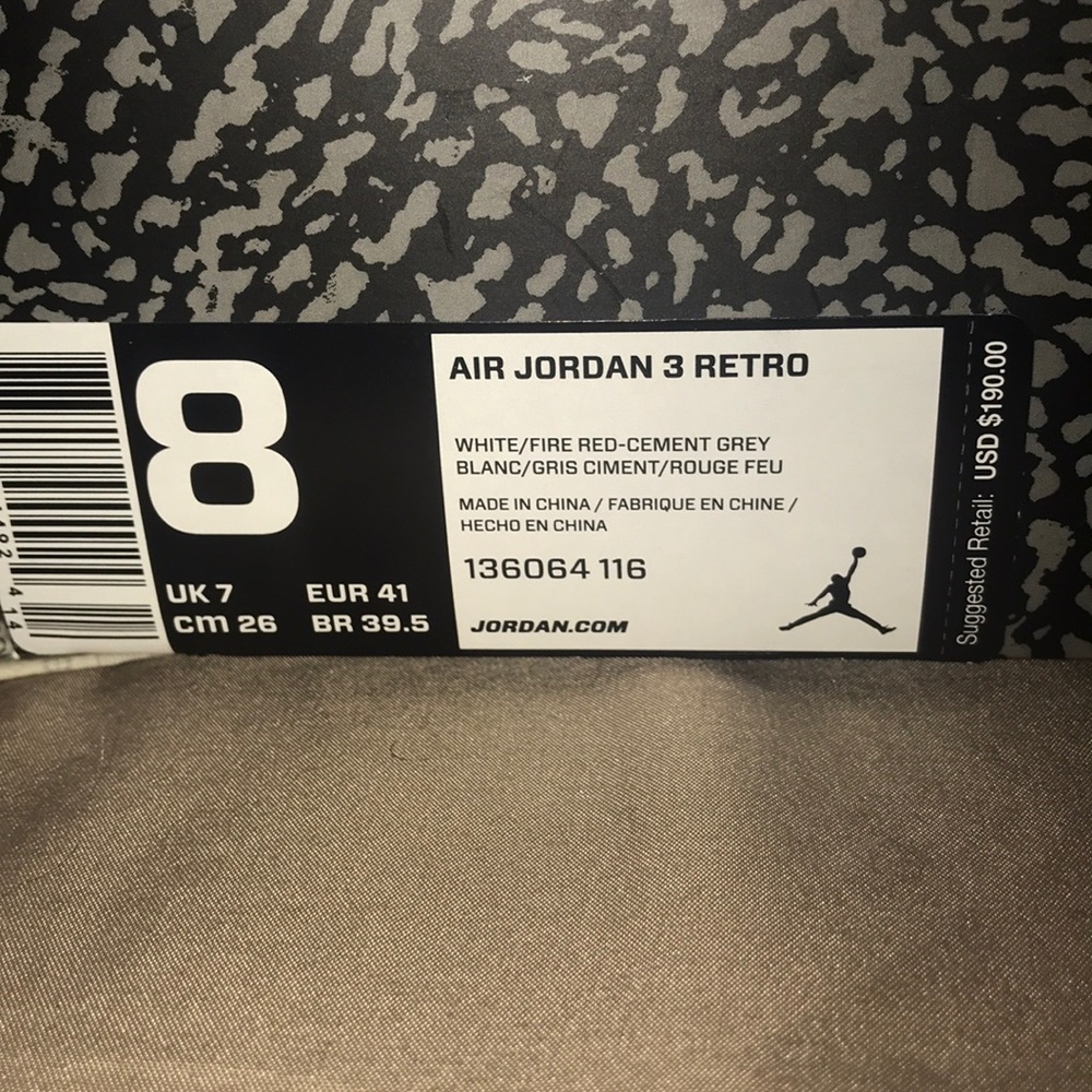Air Jordan 3 retro “hall of fame”